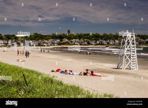 Easton's Beach Newport, Rhode Island, USA Stock Photo - Alamy