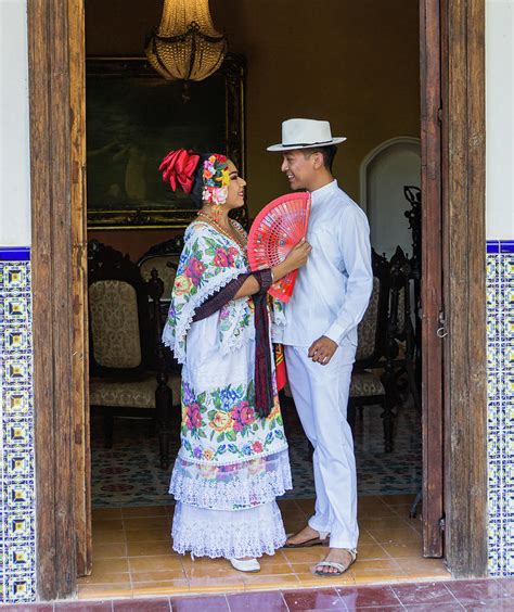 man and woman in traditional Mexican costume Photograph by Ann Moore ...