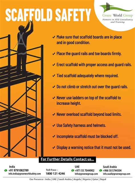 Scaffold Safety Tips For Green World Group | Safety courses ...