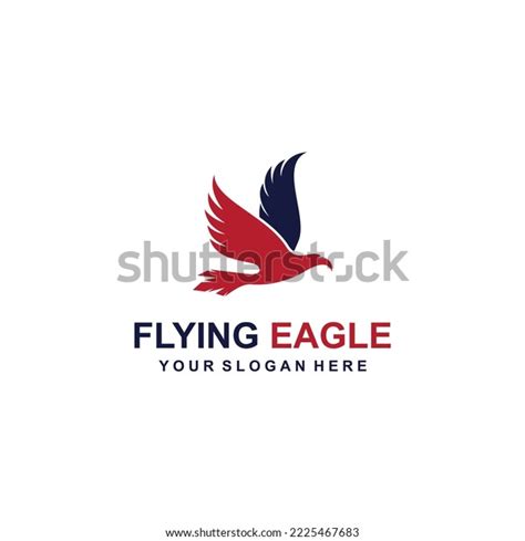 Flying Eagle Logo Vector Illustration Emblem Stock Vector (Royalty Free) 2225467683 | Shutterstock