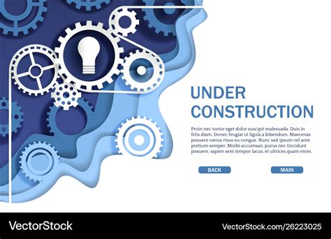 Under construction website page web banner Vector Image