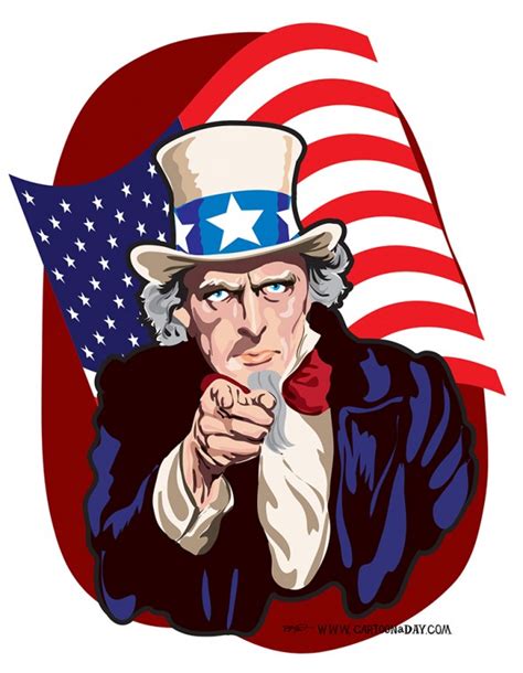 Uncle Sam Cartoon Vector Cartoon