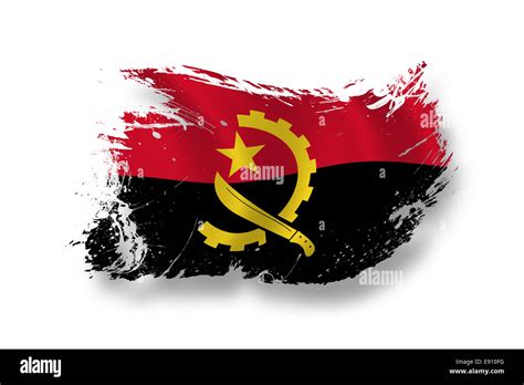 Flag of Angola Stock Photo - Alamy