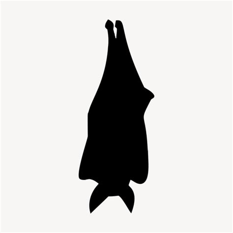 Sleeping bat silhouette clipart, animal | Free PSD - rawpixel - PSD - Free PSD resources