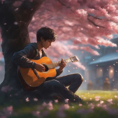 Anime Playing Acoustic