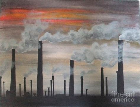 Air Pollution Painting by Annemeet Hasidi- van der Leij