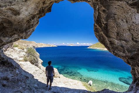 You will never forget the #colour of the #sea in #Patmos island, #Greece! #Travel #Beauty #Blue ...