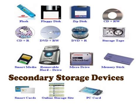 Secondary storage devices