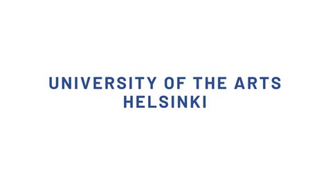 University of the Arts Helsinki | Art Schools Reviews