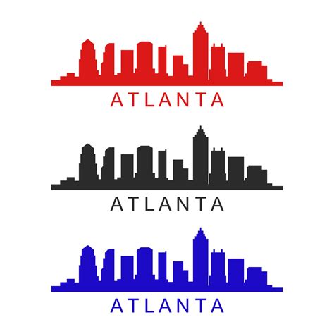 Atlanta Skyline Vector Art, Icons, and Graphics for Free Download