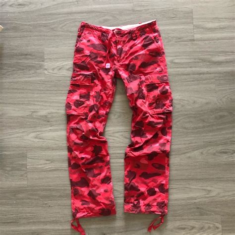 extrafriedrice - Bape Red Camo cargos Men’s shorts vs women’s pants