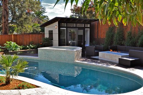 10x12 Poolside Retreat & Living Space - Contemporary - Pool - San ...