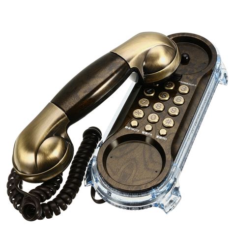 Hanging Antique Wall Mount Telephone Elegant Wired Cored Landline Home Desk Decoration | Walmart ...