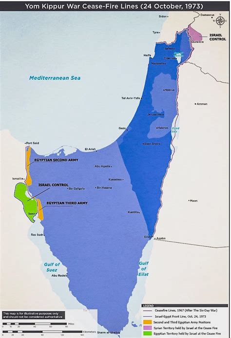 Yom Kippur War, October 1973. - Maps on the Web