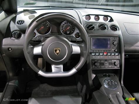 Black Interior 2007 Lamborghini Gallardo Spyder Photo #13640272 | GTCarLot.com