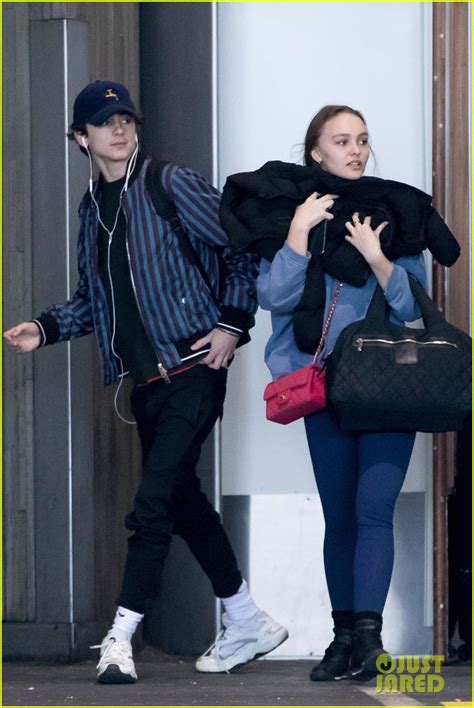 Timothee Chalamet & Lily-Rose Depp Jet to Paris For the Holidays: Photo ...