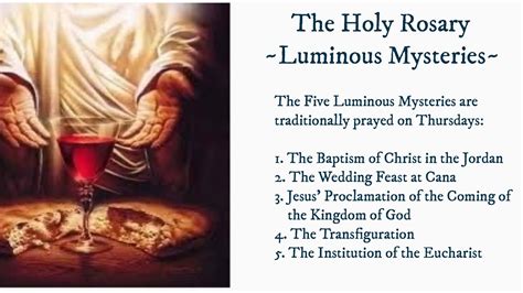 The Holy Rosary - Luminous Mysteries - YouTube