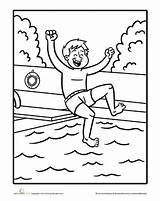 Swimming  Worksheet Educationcom Coloring Pages Free coloring sketch template