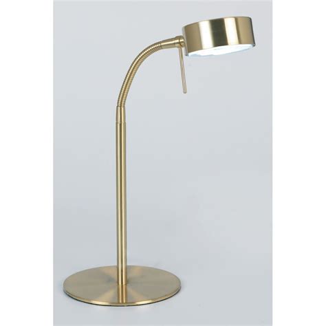 102-TLSB Modern Desk Lamp In Satin Brass Finish - Desk Lamps from Mail Order Lighting UK