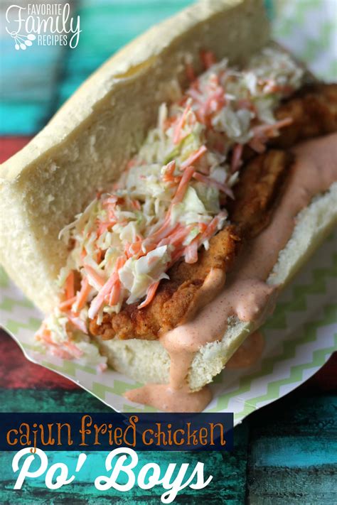 Cajun Fried Chicken Po Boys with Spicy Remoulade Sauce