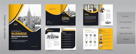 Premium Vector | Corporate business brochure template layout design