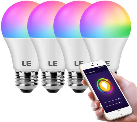 LE WiFi Smart Light Bulb Alexa, Smart Bulb Works with Google Assistant ...