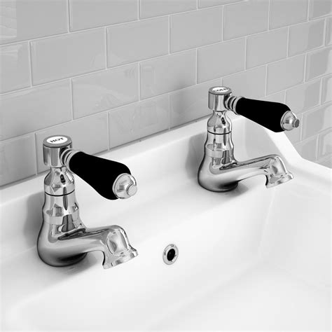 Lancaster Black Traditional Basin Taps | Bathroom tap sets, Bath shower ...