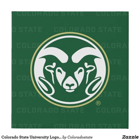 Colorado State University Logo Watermark Faux Canvas Print | Zazzle | Colorado state university ...