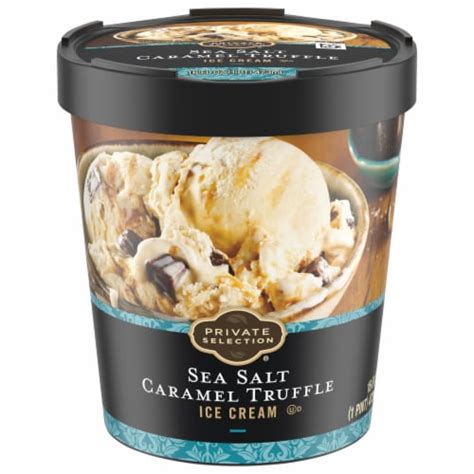 Private Selection® Sea Salt Caramel Truffle Ice Cream Pint, 16 oz - Kroger