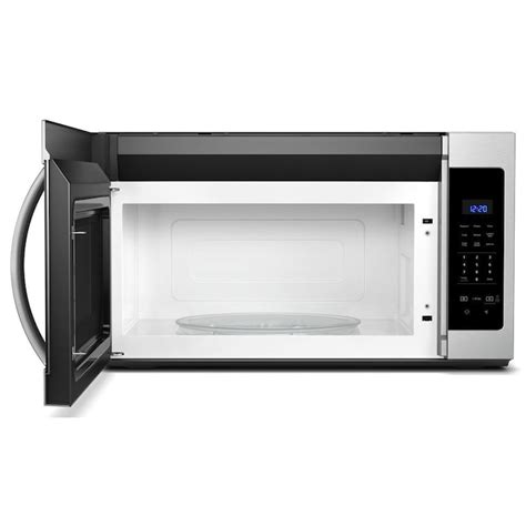 Whirlpool 1.7-cu ft 1000-Watt Over-the-Range Microwave (Stainless Steel) in the Over-the-Range ...