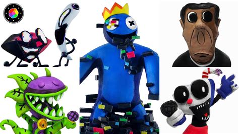 CREANDO TODOS los MODS de FNF (Blue Pibby, Obunga, BFDI ,Chompzilla y ) Plastilina #19 ...