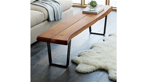 Yukon Large Coffee Table-Bench | Crate and Barrel