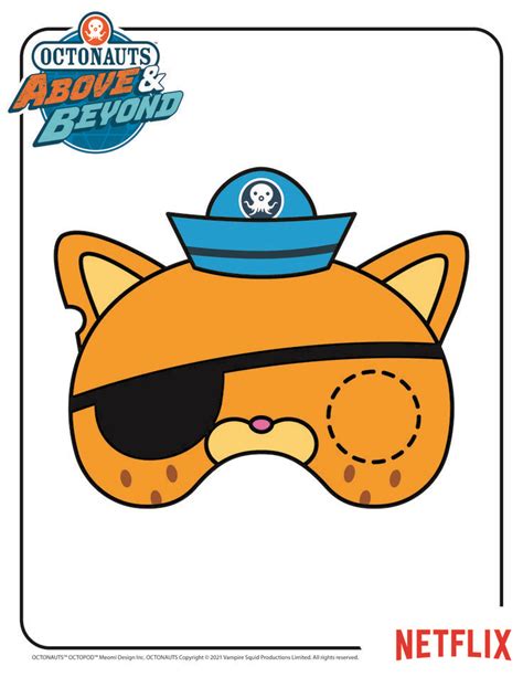 Kwazii Mask | Octonauts birthday, Birthday card drawing, Octonauts party