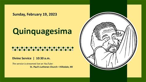 Quinquagesima | Sunday February 19, 2023 - YouTube