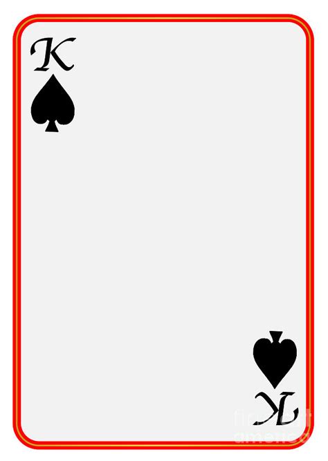 Blank Playing Card King Spades Digital Art by Bigalbaloo Stock - Fine Art America