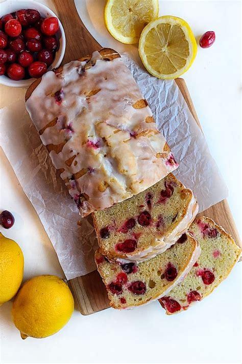 Glazed Lemon Cranberry Loaf - Jessie Bakes Treats | Recipe | Cranberry recipes, Christmas baking ...