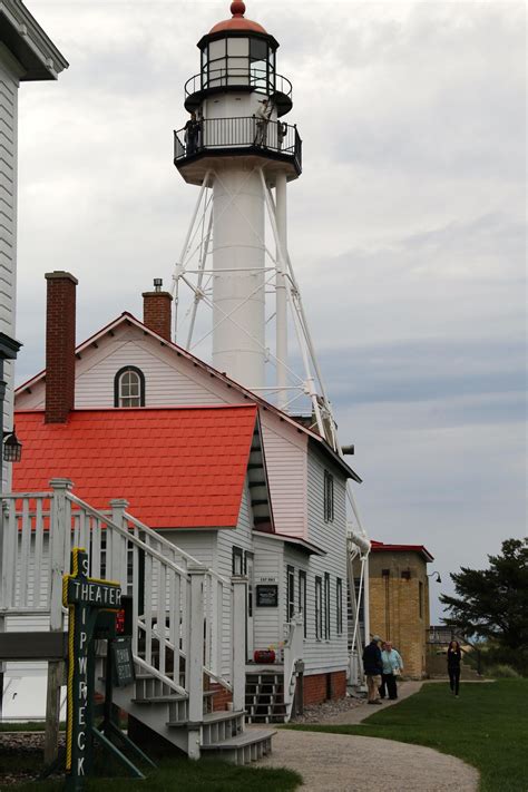 The Whitefish Point Light, a lighthouse in the Upper Peninsula of ...