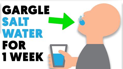 This is what happens when you gargle saltwater for 1 week - YouTube