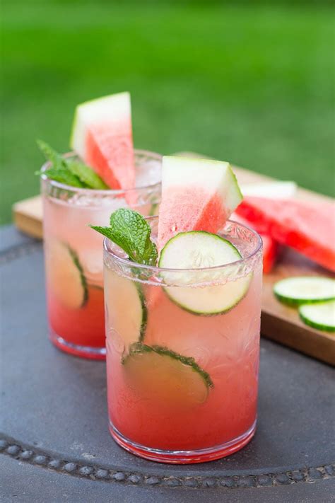 Watermelon & Cucumber Mojitos - The Girl on Bloor