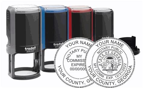 Georgia Notary Stamp Seals