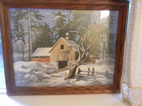 Winter Scene Paint-By-Numbers | Painting, Winter scenes, Paint by number