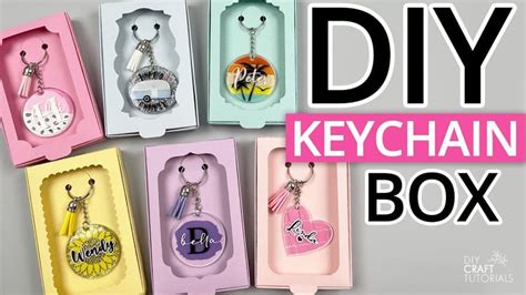 DIY KEYCHAIN BOX TEMPLATE - YouTube | Diy keychain, Box template ...