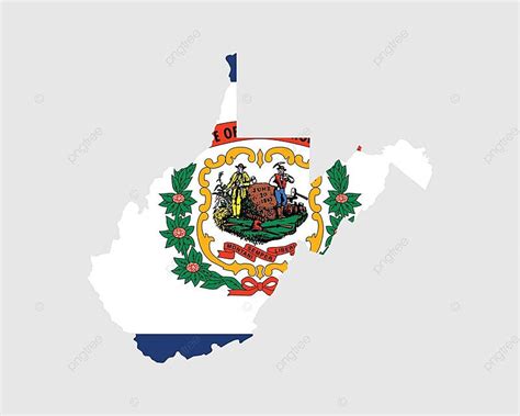 West Virginia Wv Usa Map Flag Illustration Graphic Svg Vector ...