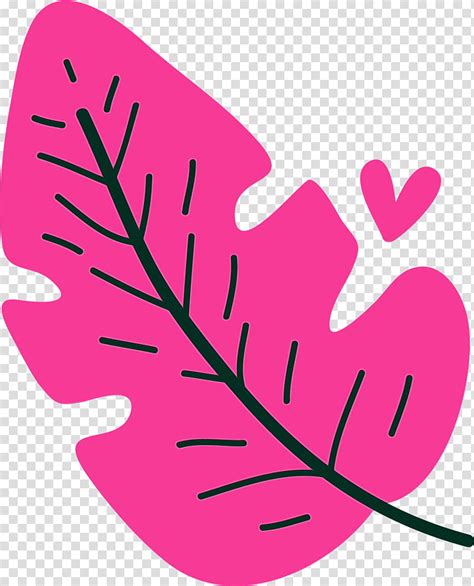 Pink Leaf Cliparts - Leaves Clipart Png Pink - Free Transparent - Clip ...