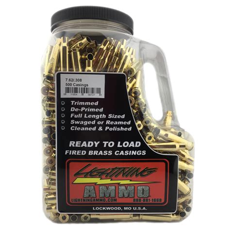 .308 – Reconditioned Brass - Lightning Ammo