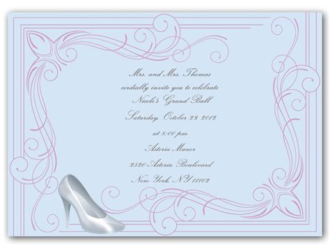 Cute Cinderella Wedding Invitations | Cinderella wedding invitations ...