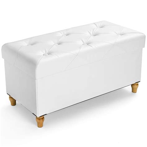 Nicehill 30 Inches Folding Storage Ottoman Bench(2022 Upgraded) with ...