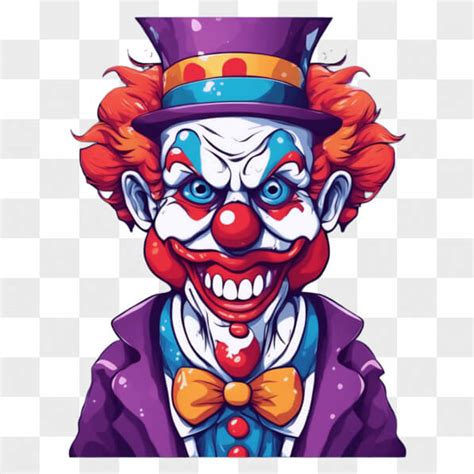 Download Happy Clown with Colorful Facial Features Cartoons Online ...