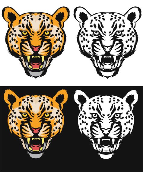 Leopard line art set 1408288 Vector Art at Vecteezy