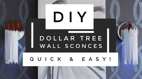 DIY Dollar Tree Modern Wall Sconces - So Easy & Budget Friendly | Home ...